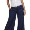 flared trousers navy