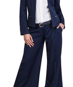 full navy suit flared pants