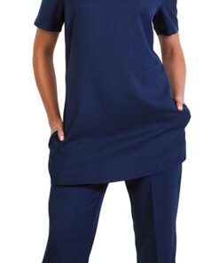 nair tunic navy front