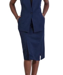 full navy suit skirt