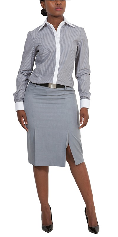 box pleat skirt silver