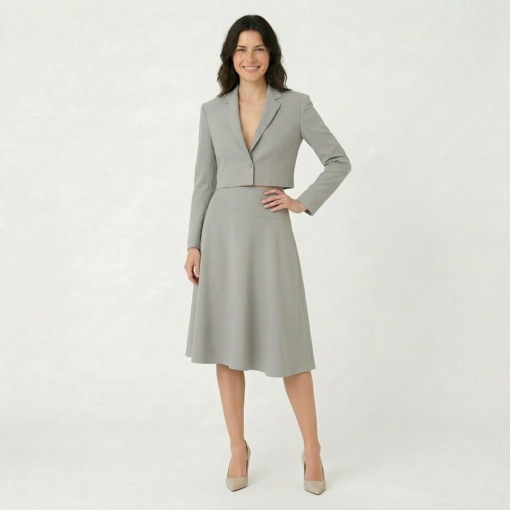 #CN02 A Silver Grey - Bolero Jacket