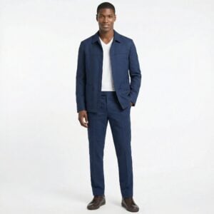 #306 A Navy SemiCasual Motorrad Jacket