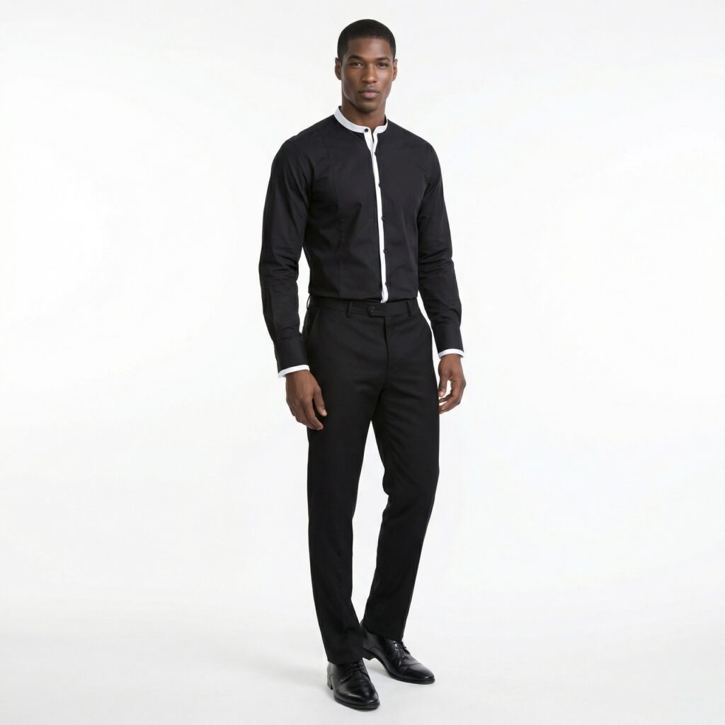 #835 A Black Prism - SlimFit Formal Shirt