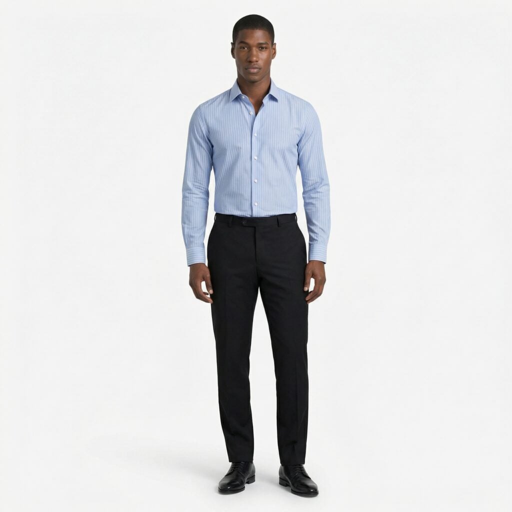 #835 A SkyBlue - SlimFit Formal Shirt